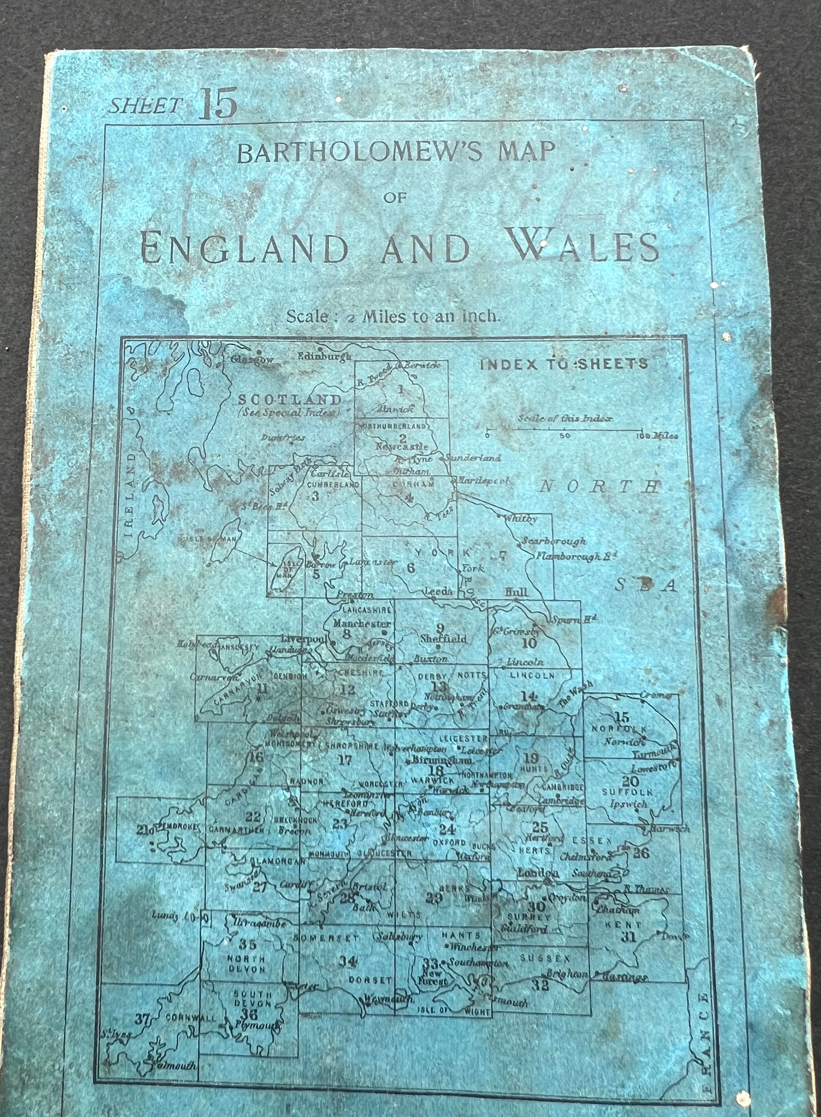 1920s Bartholomew's Map of Norfolk (Sheet 15)