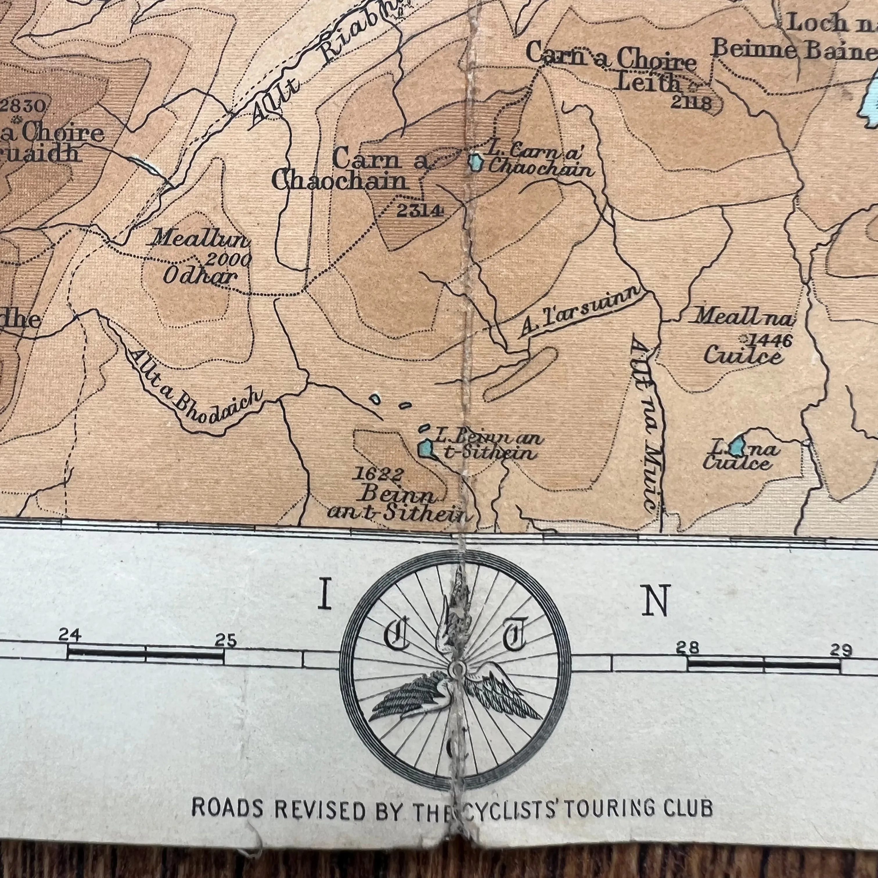 1920s Map of Central Ross-Shire including Inverness.