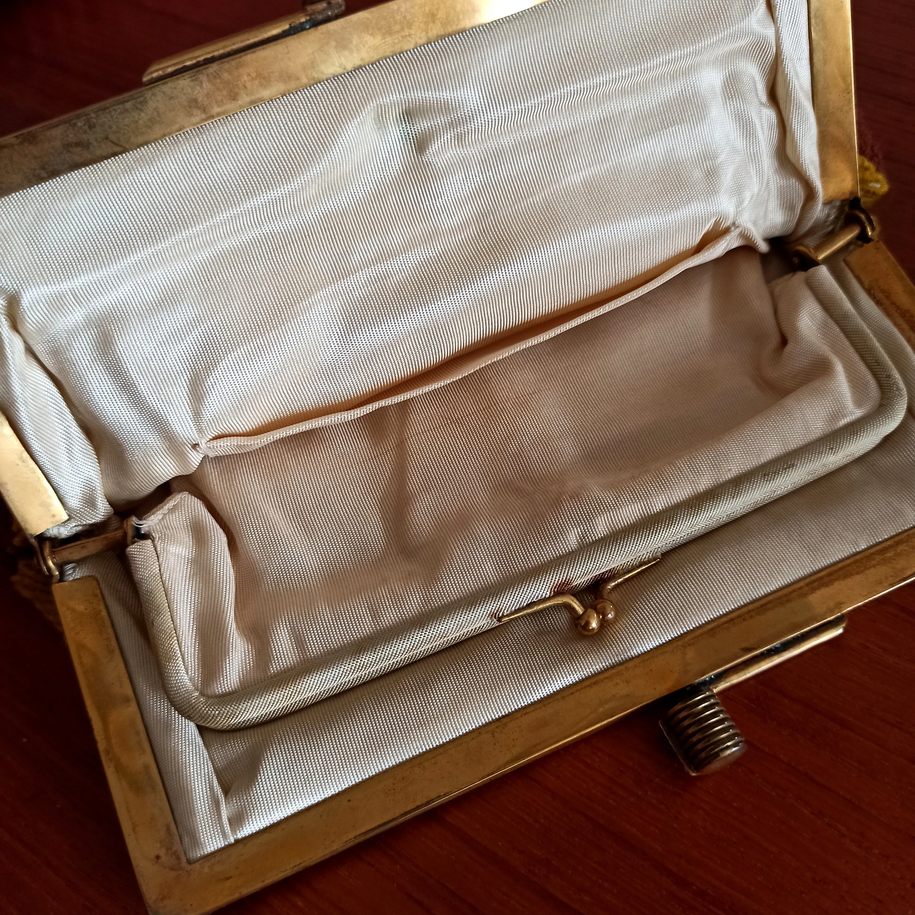 1940s - Precious Colors Woven Wool Handbag