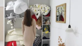 3 Sets Of Clothes Storage Cotton Quilt Bag Non-woven Fabric Finishing Bag Home Fabric Clothing Quilt Dust Bag 60*40*35cm