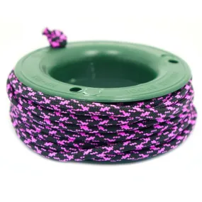 550 PARACORD MINI SPOOL - BLACK PINK CAMO