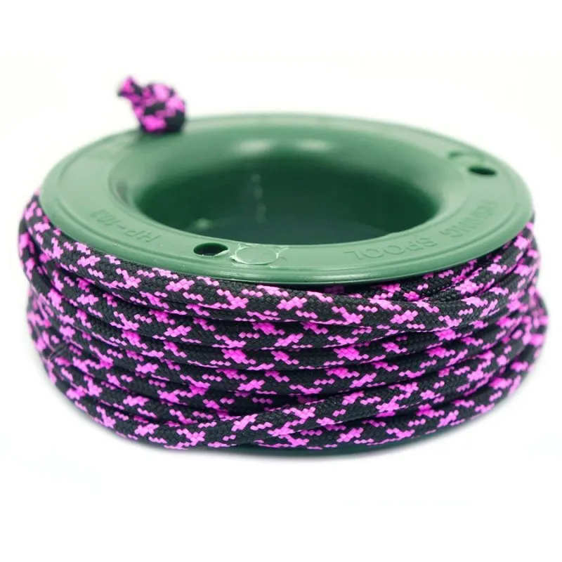 550 PARACORD MINI SPOOL - BLACK PINK CAMO