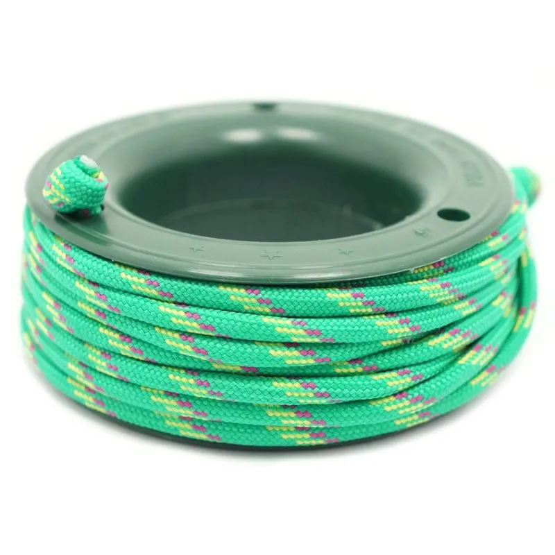 550 PARACORD MINI SPOOL - EMERALD GREEN CAMO
