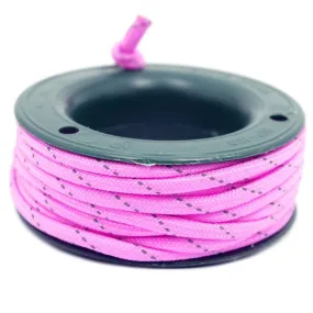 550 PARACORD MINI SPOOL - ROSE PINK REFLECTIVE