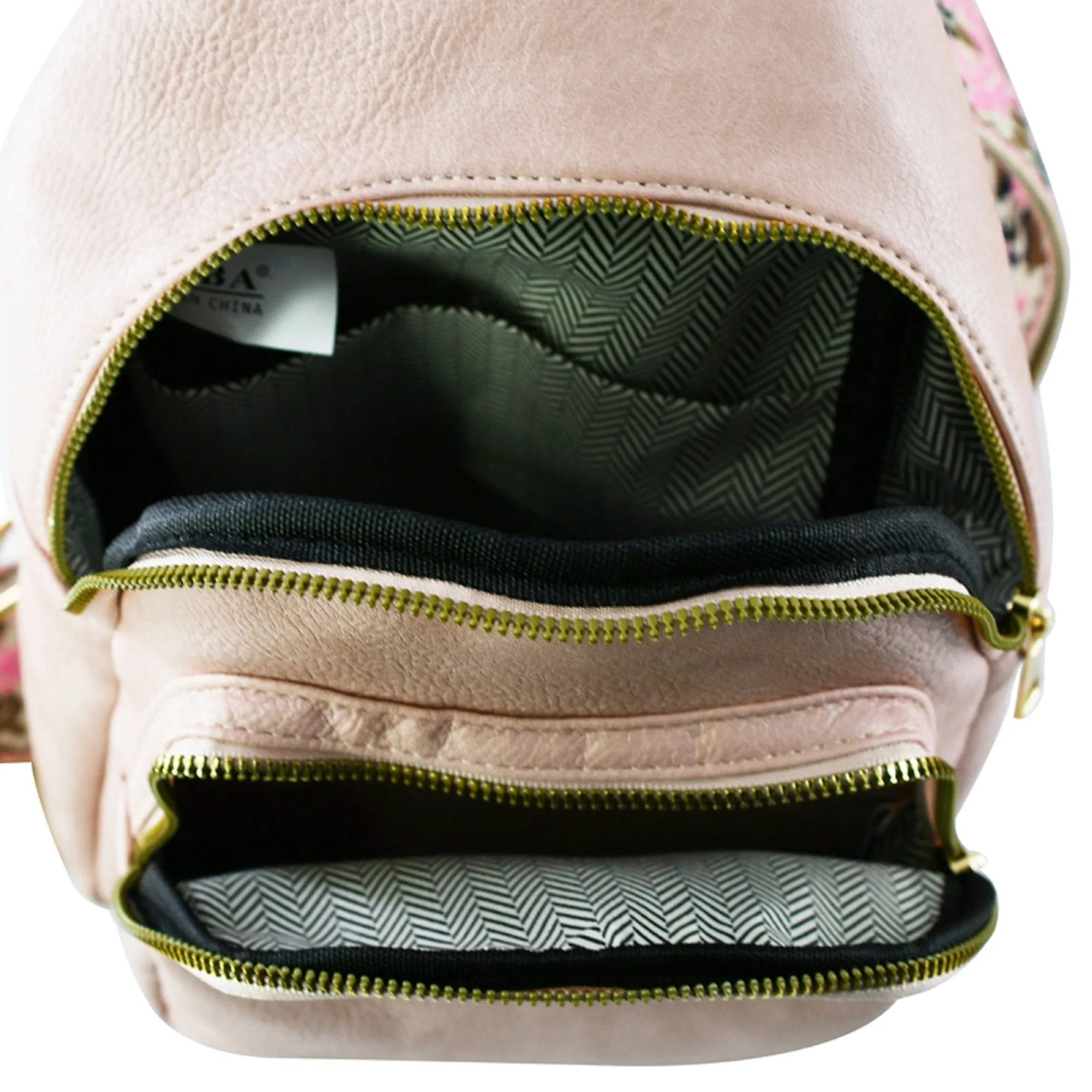 AD768 Zara Zipper Sling Bag With Boho Strap