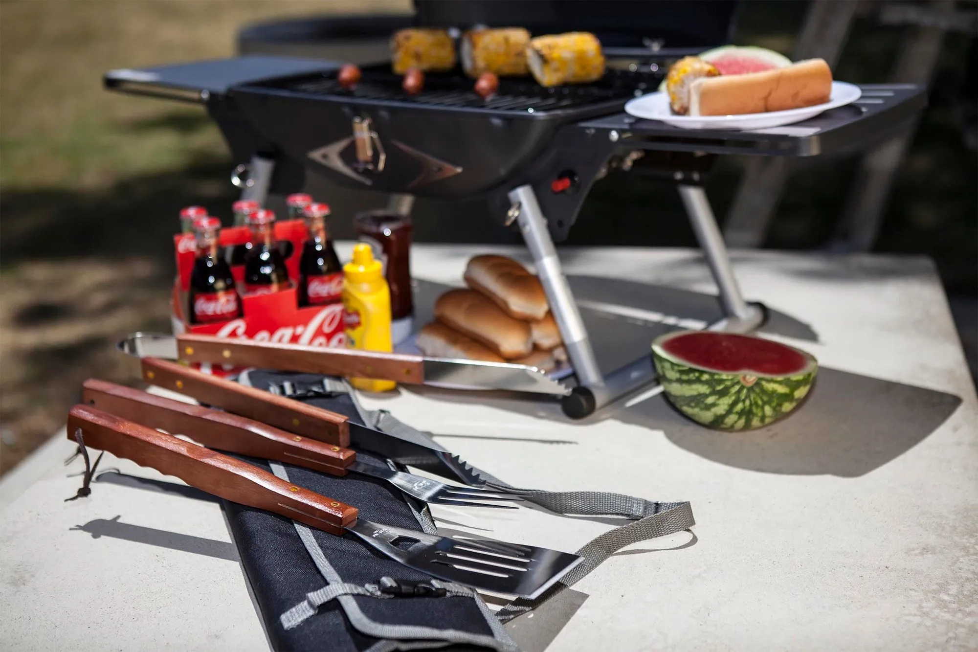 Army Black Knights - 3-Piece BBQ Tote & Grill Set