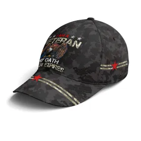 Army Veteran My Oath Never Expires Baseball Cap Coolspod