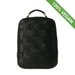 Backpack | Ravenna | Braided Strap | Black | Vegan