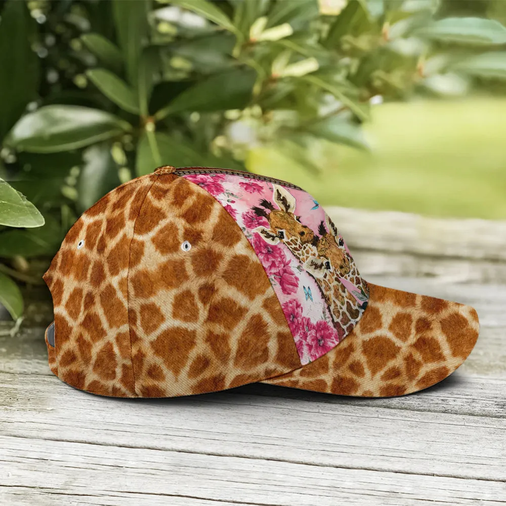 Baseball Cap For Giraffe Lovers Kisses Fix Everything Skin Pattern Coolspod