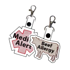 Beef Allergy & Small Medical Alert Bundle