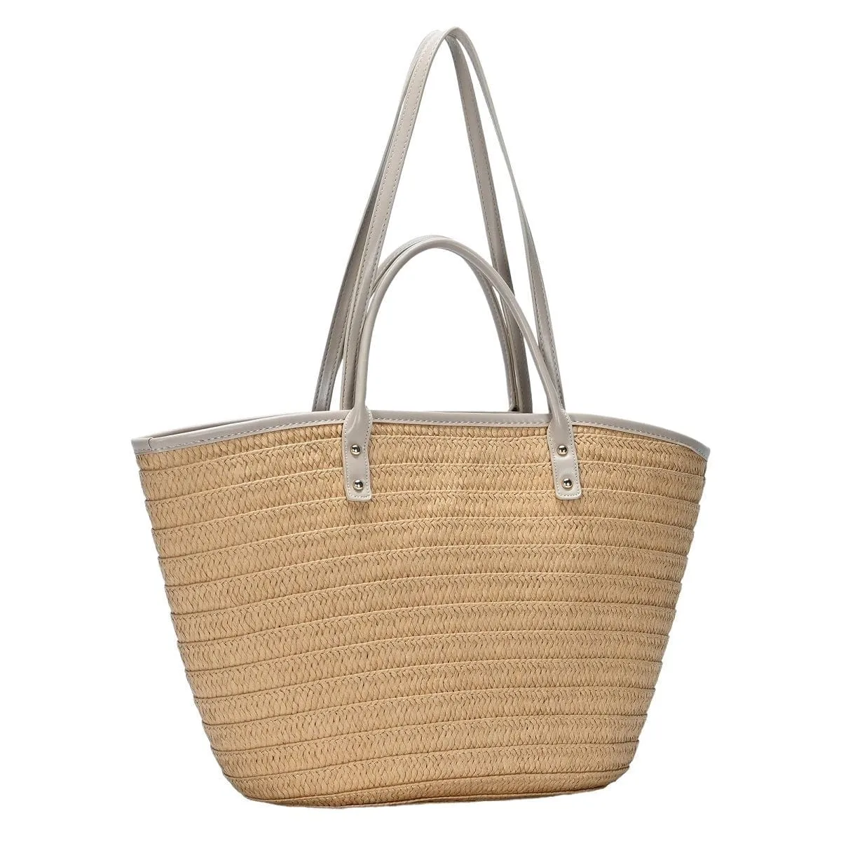 BGT4560 Straw front Pocket  Handbag