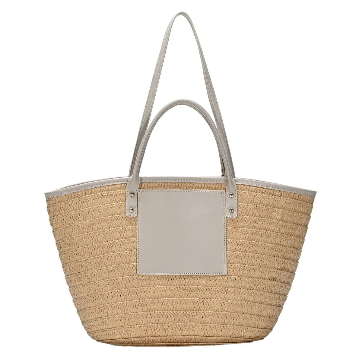 BGT4560 Straw front Pocket  Handbag
