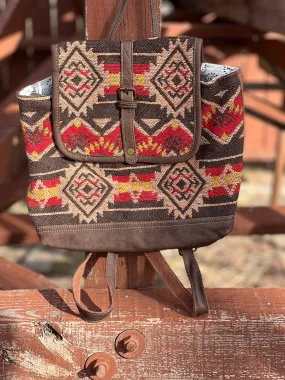 Boho Print Backpack Bag by Myra