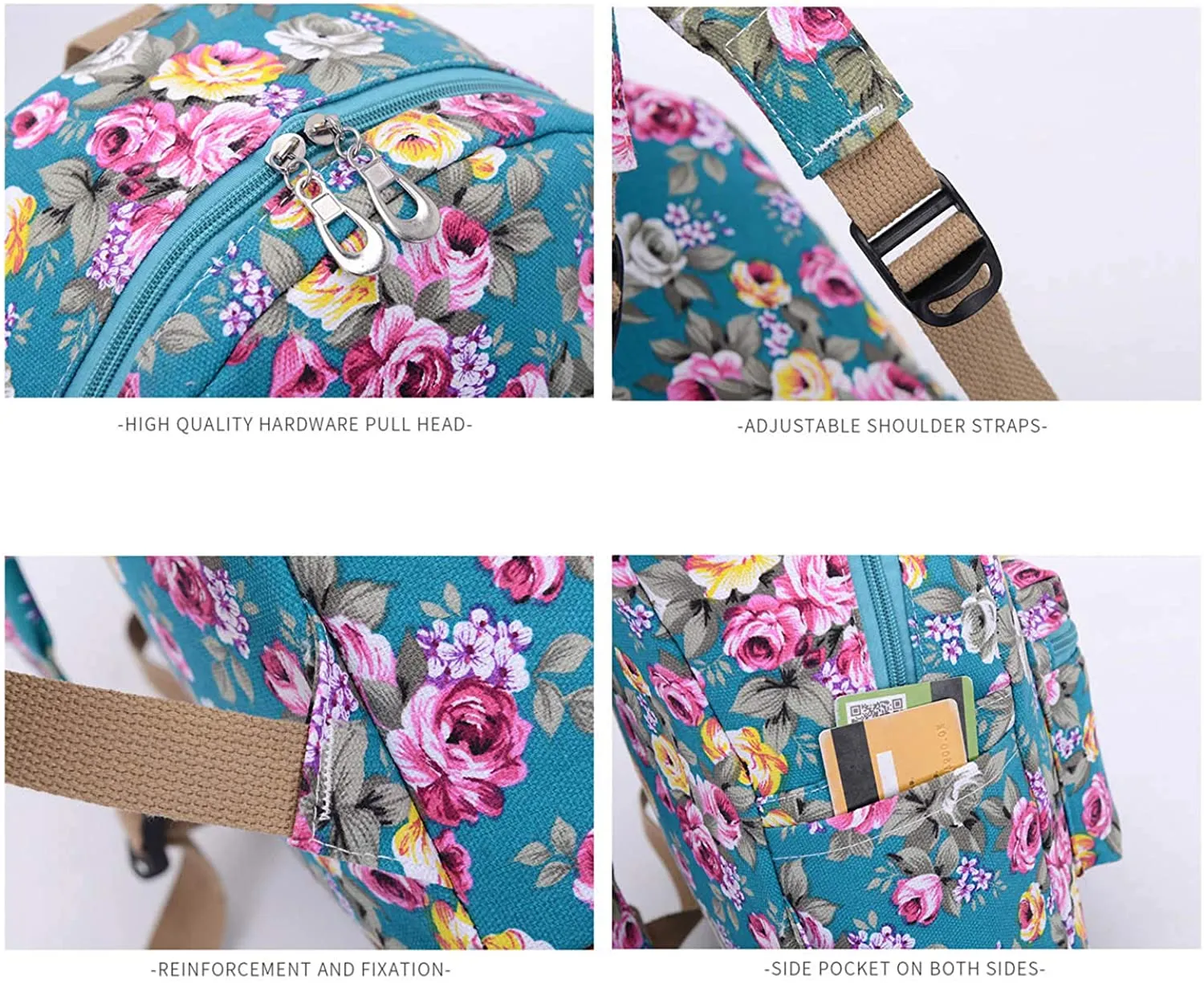 Bravo Floral Small (12 Inch) School Backpack - Floral Pink