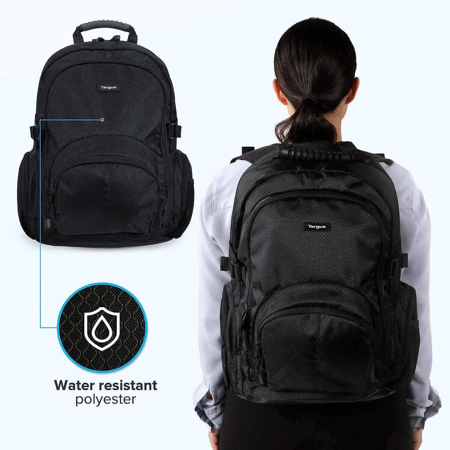 Classic 15.6" Laptop Backpack - Black