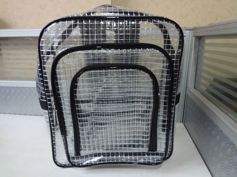 Clear Backpack Men and Women Transparent Bag Casual Fashion