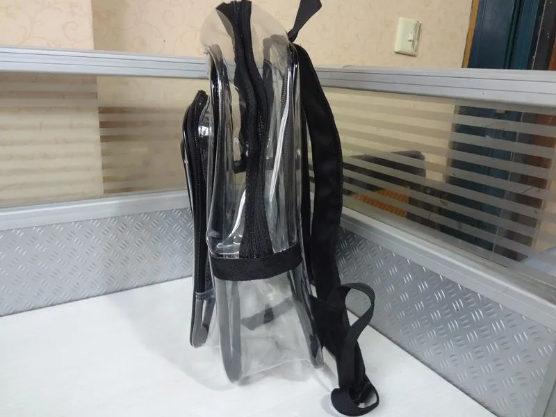 Clear Backpack Men and Women Transparent Bag Casual Fashion