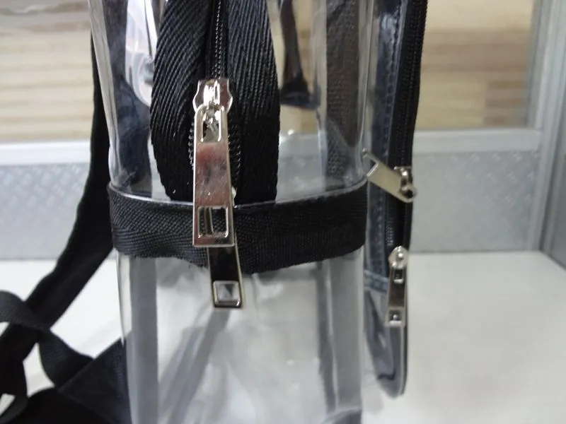 Clear Backpack Men and Women Transparent Bag Casual Fashion