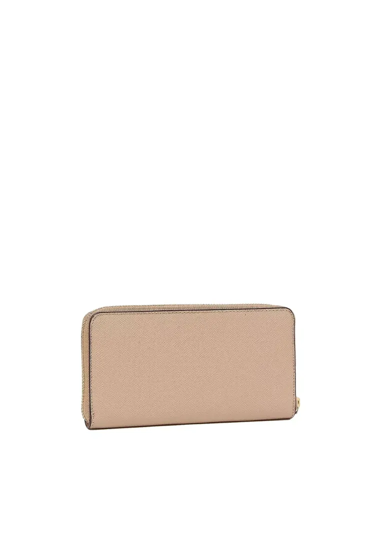 Coach Zip Around C3441 Long Wallet In Taupe