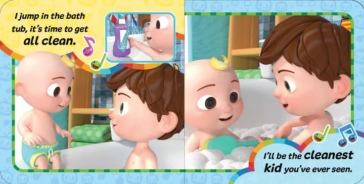 Cocomelon Bath Book Set - Time To Get All Clean - Box Set