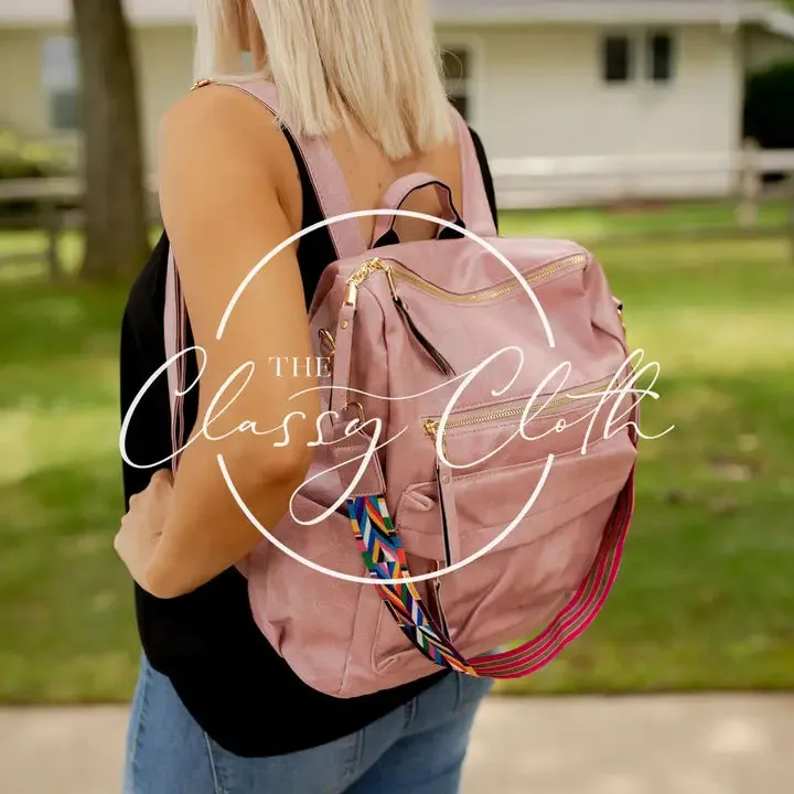 Convertible Backpack with Guitar Strap-Various Colors