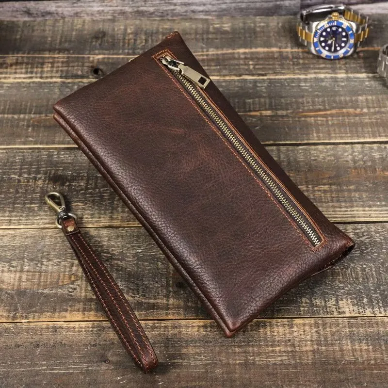 CowLuxe Luxury Leather Men's Petite Handbag