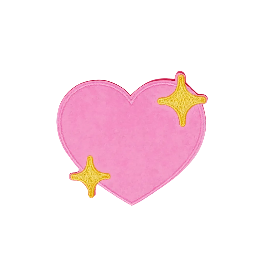 Custom Sparkle Heart Patch