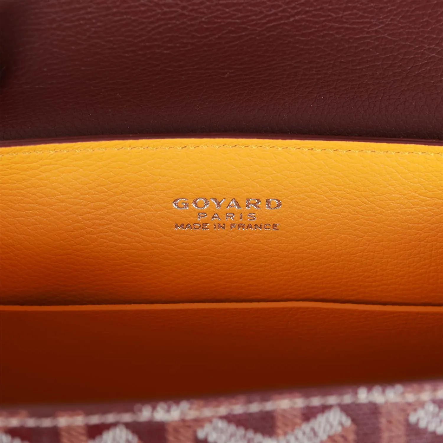 Goyard Saigon Souple Mini Bag Burgundy Goyardine Silver Hardware