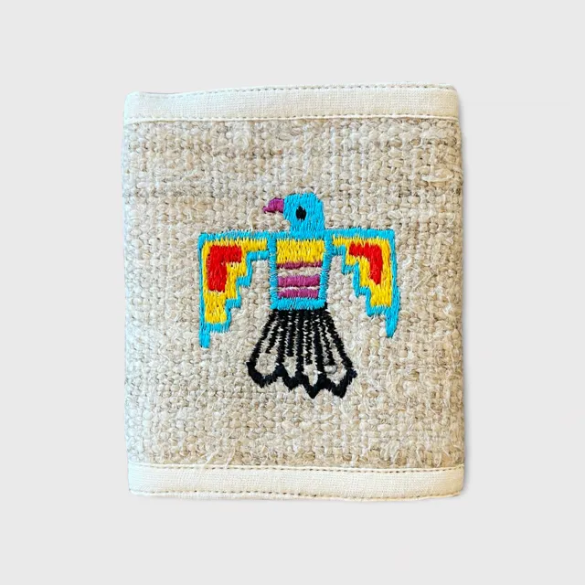 Handmade Himalayan Hemp Bi-Fold Wallet - Bird