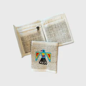 Handmade Himalayan Hemp Bi-Fold Wallet - Bird