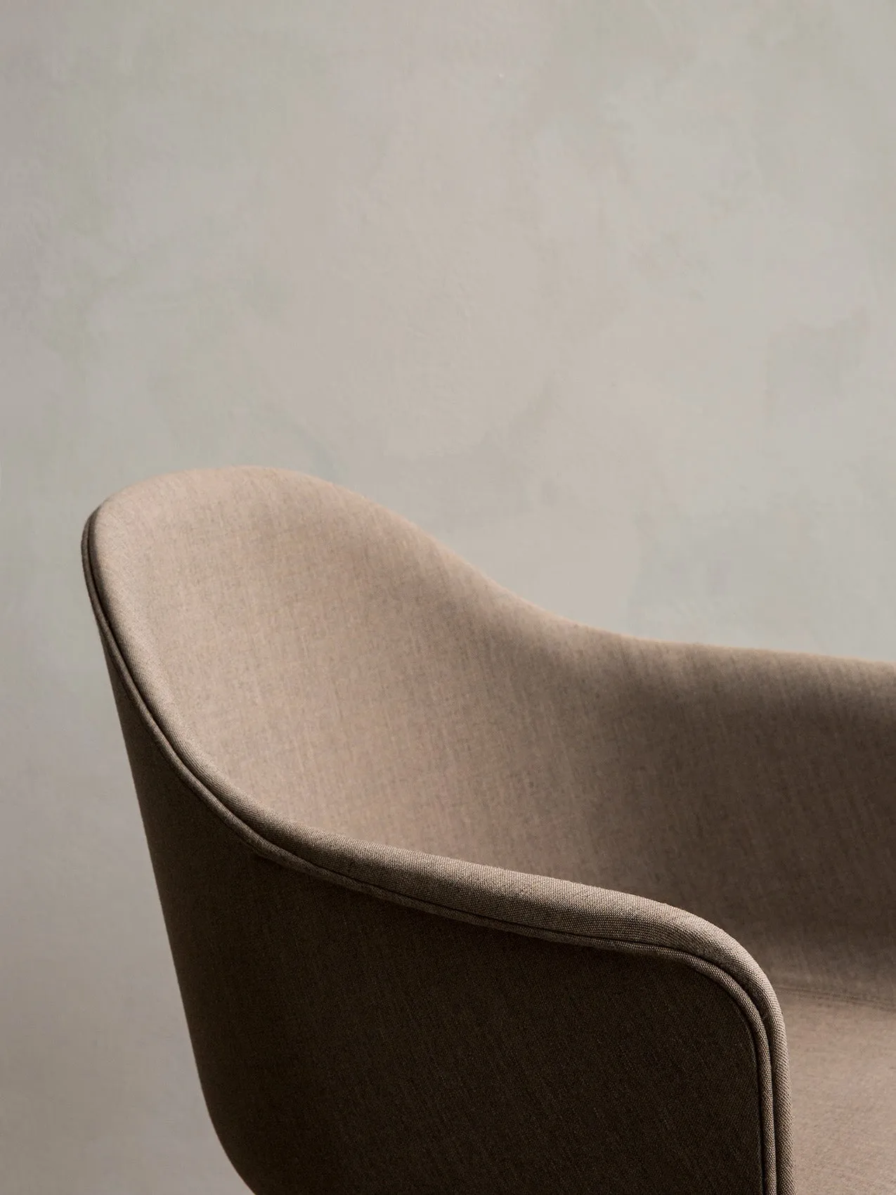 Harbour Dining Chair, Chrome Star Base, upholstered