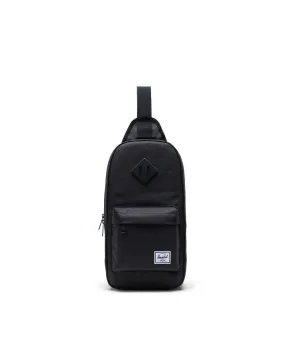 HERSCHEL HERITAGE SHOULDER BAG BLACK CROSSHATCH