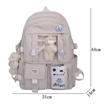 Kawaii Japanese High School Plush Backpack