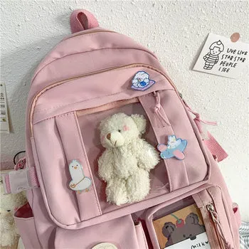 Kawaii Japanese High School Plush Backpack