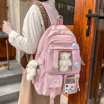 Kawaii Japanese High School Plush Backpack