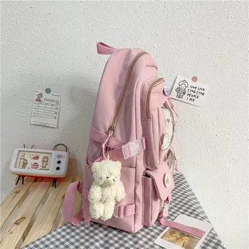 Kawaii Japanese High School Plush Backpack