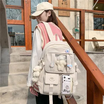 Kawaii Japanese High School Plush Backpack