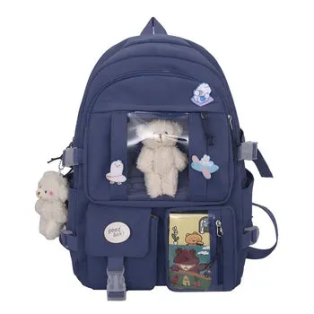 Kawaii Japanese High School Plush Backpack