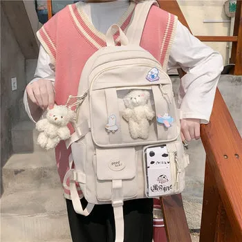 Kawaii Japanese High School Plush Backpack