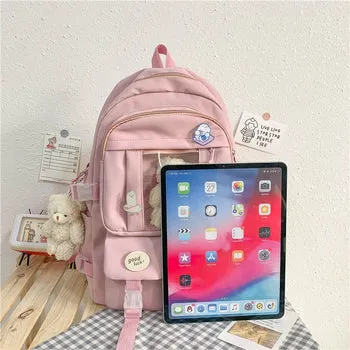 Kawaii Japanese High School Plush Backpack