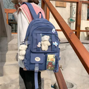 Kawaii Japanese High School Plush Backpack
