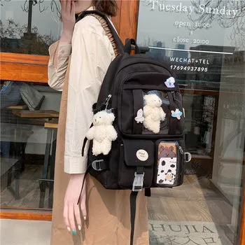 Kawaii Japanese High School Plush Backpack