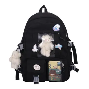 Kawaii Japanese High School Plush Backpack