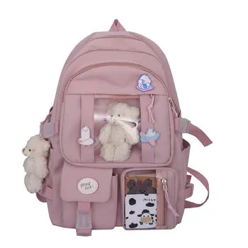 Kawaii Japanese High School Plush Backpack