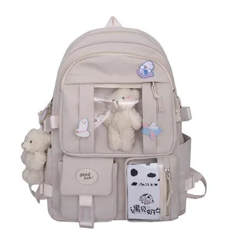 Kawaii Japanese High School Plush Backpack