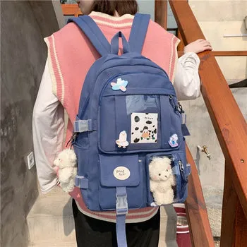 Kawaii Japanese High School Plush Backpack