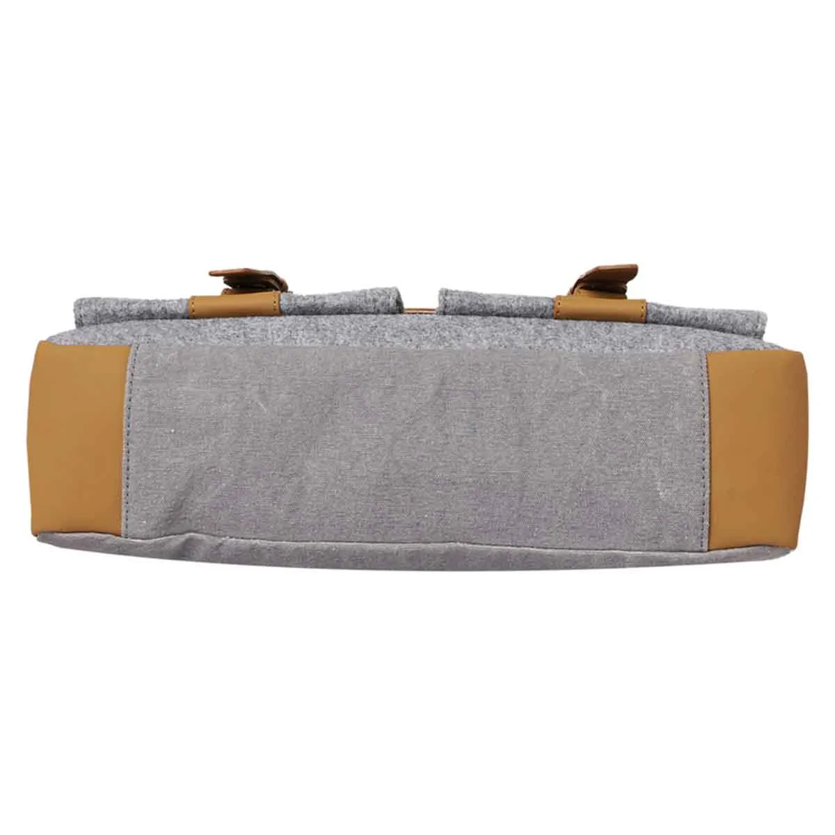 Mona B - Unisex Canvas Messenger Crossbody Laptop/Tablet/MacBook Bag: Arctic Light Grey