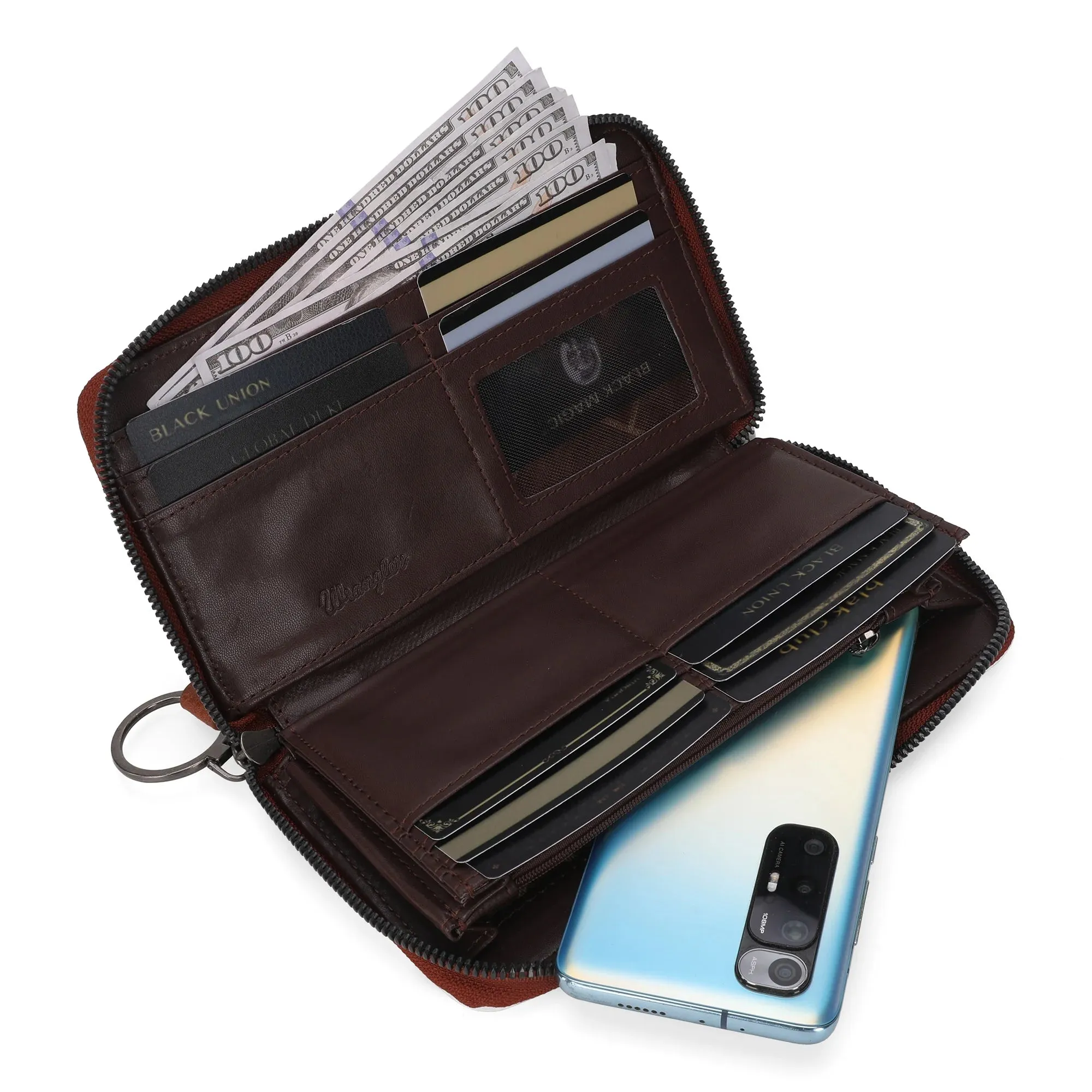 Montana West Wrangler Cow Print Wallet