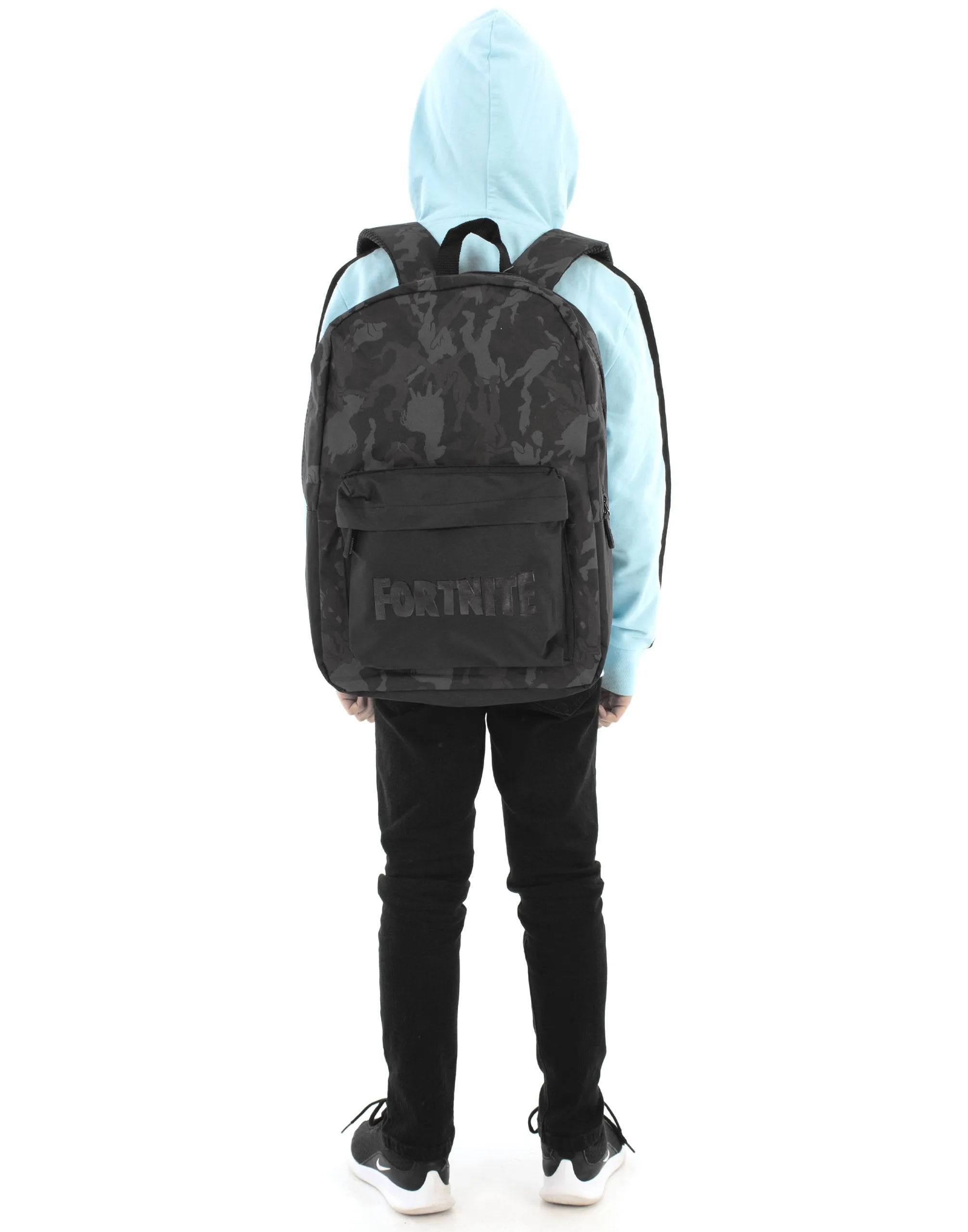 Official Fortnite Character Emote Camo Llama All Over Print Black/Khaki Backpack