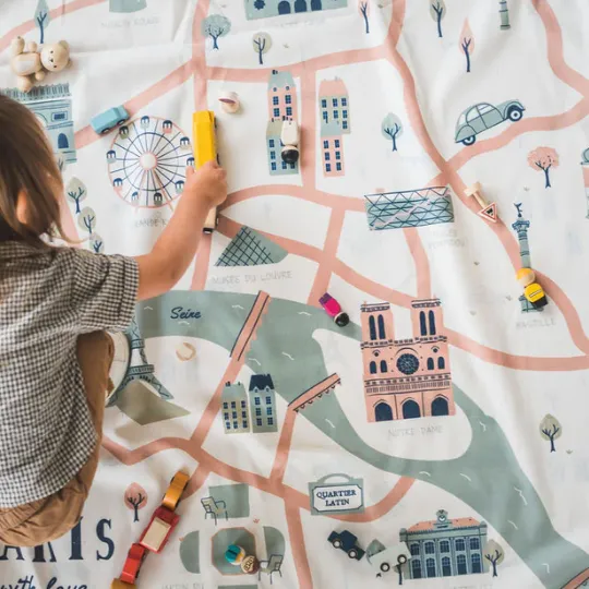 Play & Go Paris Map Toy Storage Bag